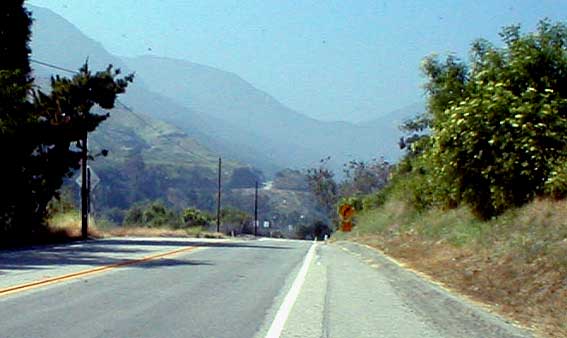 Mt. Baldy Road, above the dam