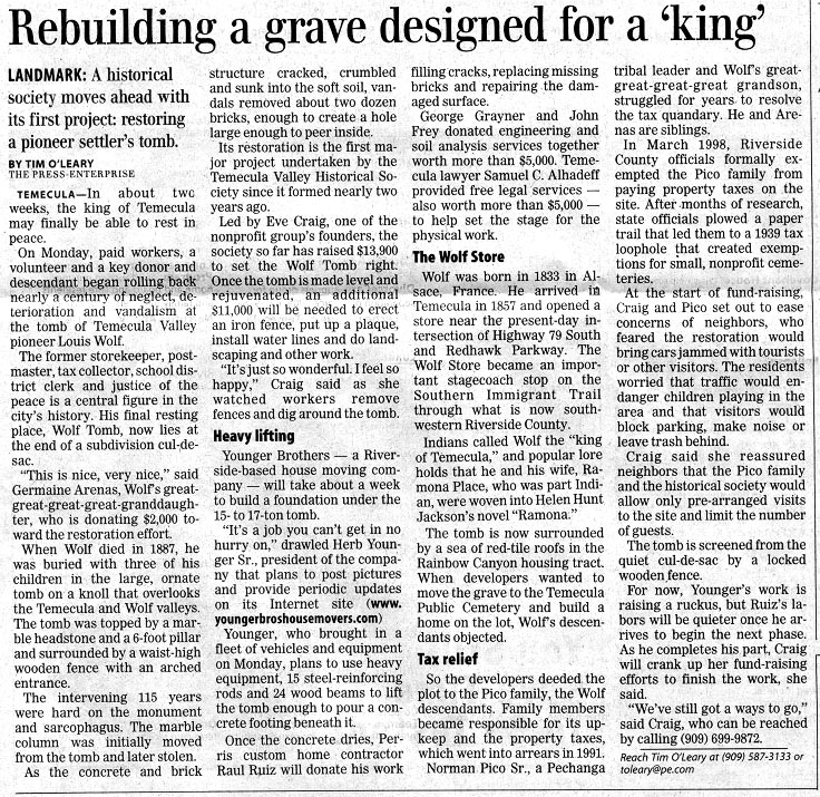 article grave king